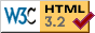 Logo valid HTML V3.2