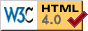 Logo valid HTML V4.0