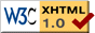 Logo valid XHTML V1.0